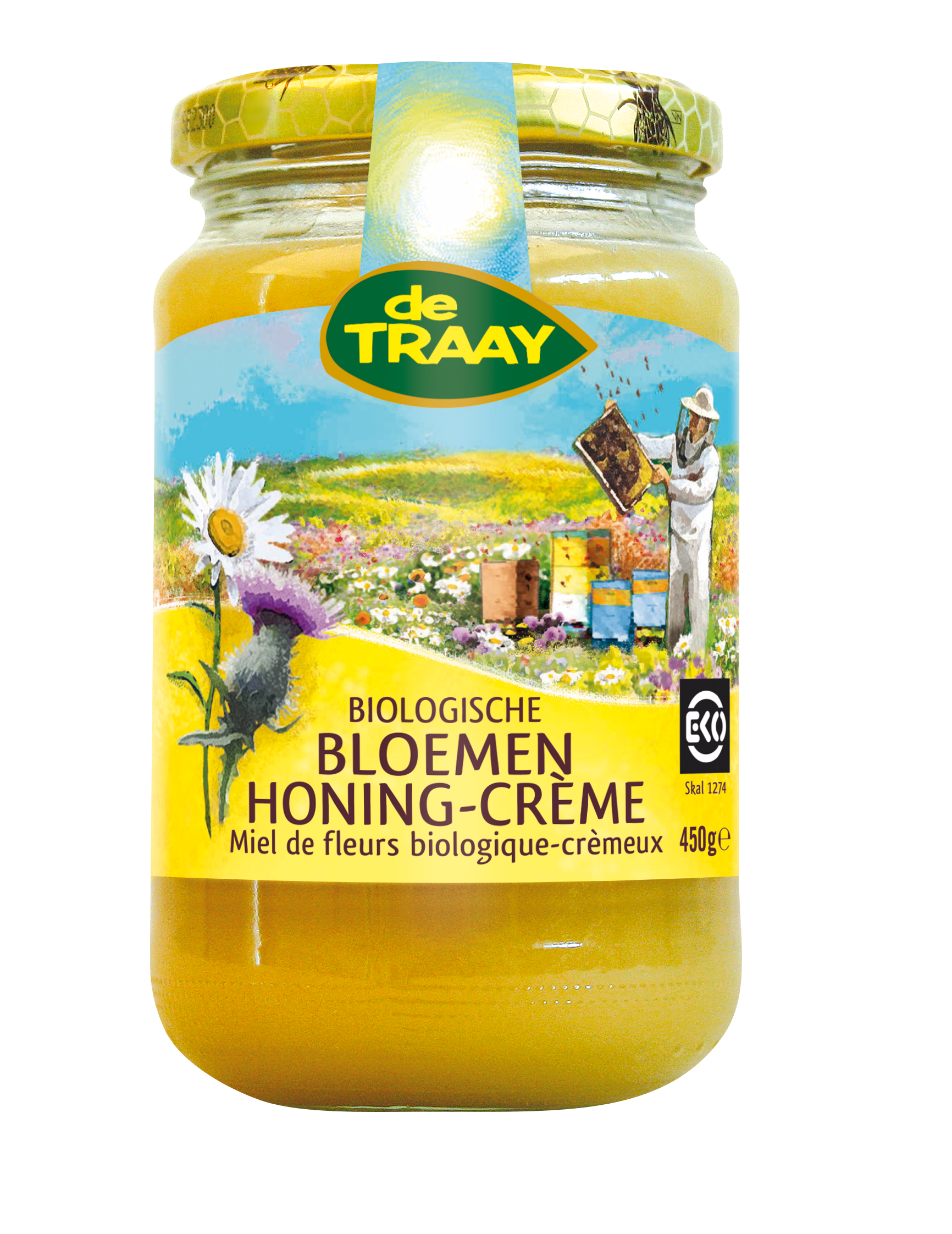De Traay Miel toutes fleurs crèmeux bio 900g